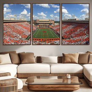Oklahoma State Cowboys Football Team Print - Stillwater
