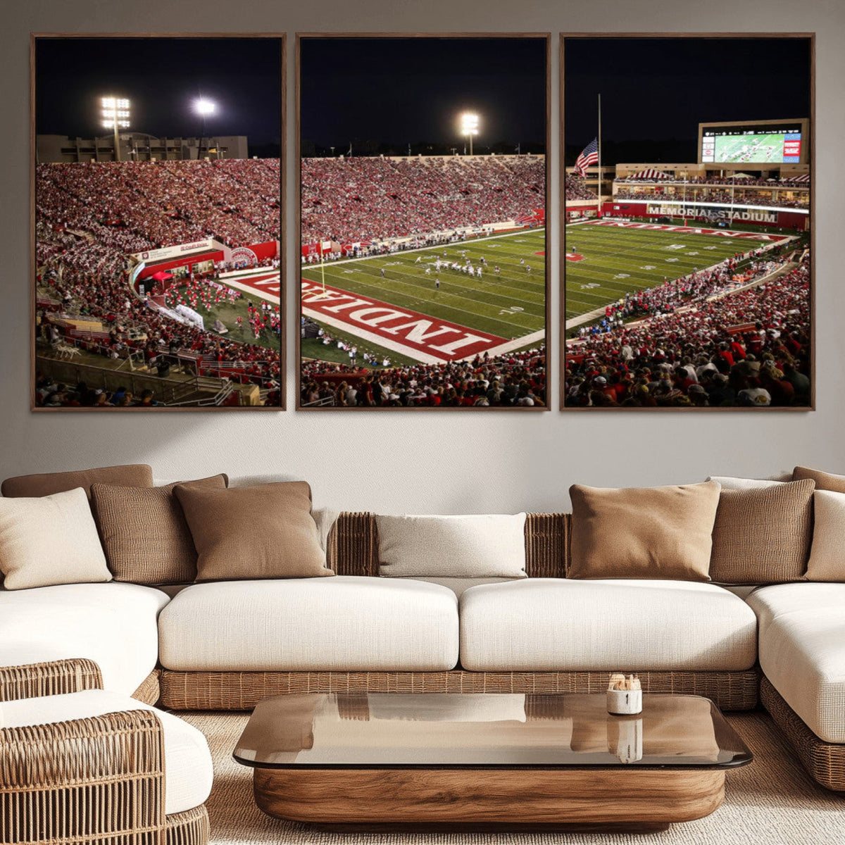 Indiana University Hoosiers Football Team Print Canvas -