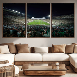 Framed Michigan State Spartans Football Team Print - East