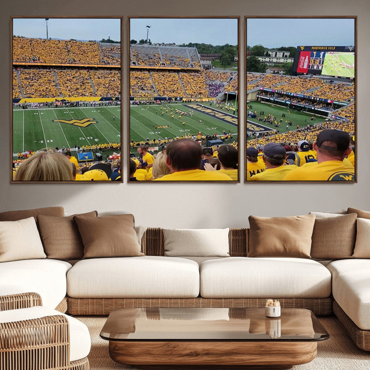 Puskar Stadium Canvas Print Wall Art - Morgantown Print -