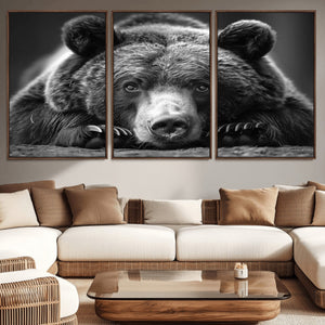 Resting Grizzly 399 Bear Canvas Print | Ready to Hang Wall