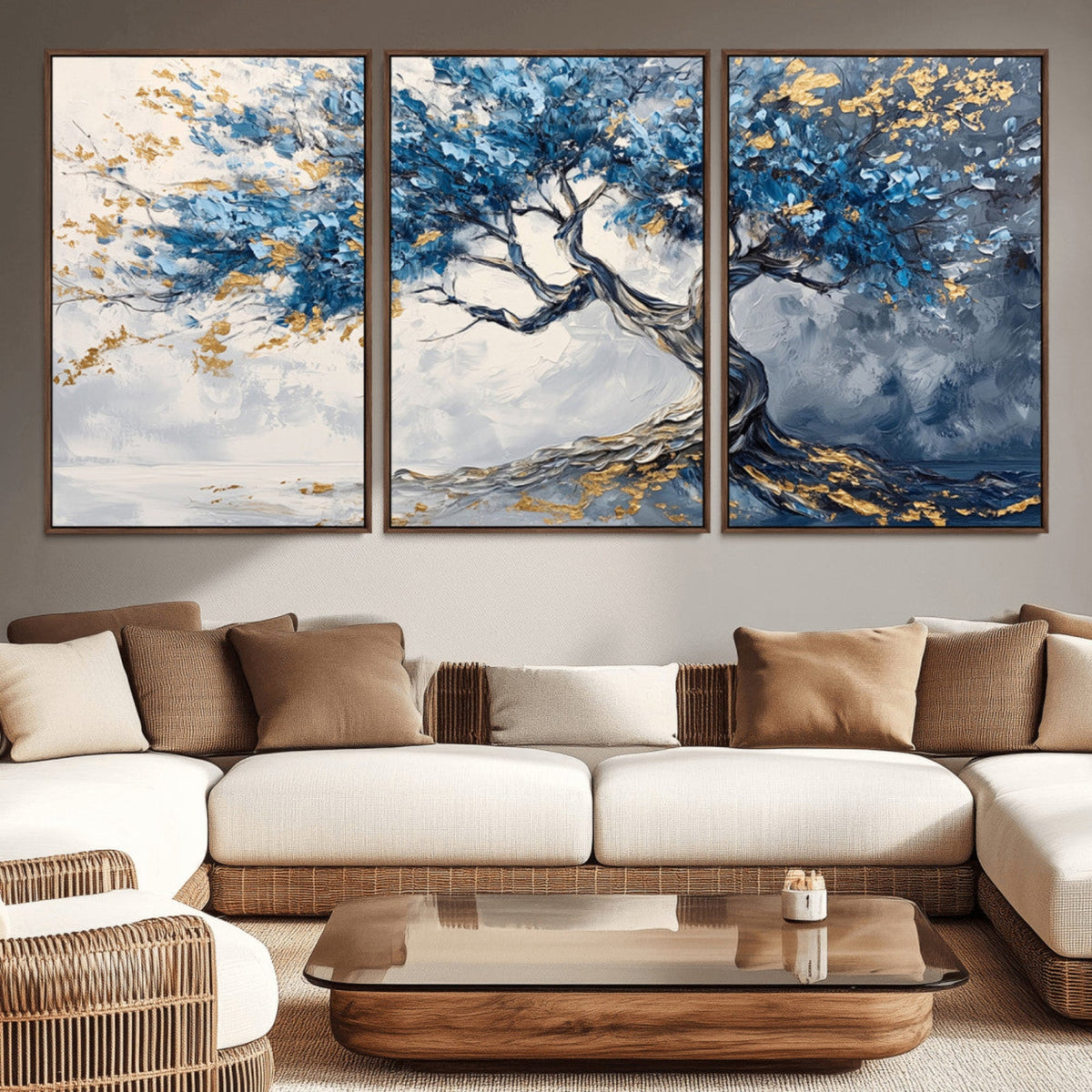 Abstract Tree Painting Canvas Wall Art | Tree of Life