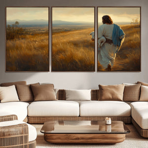 Jesus the Good Shepherd Wall Art Canvas Print -