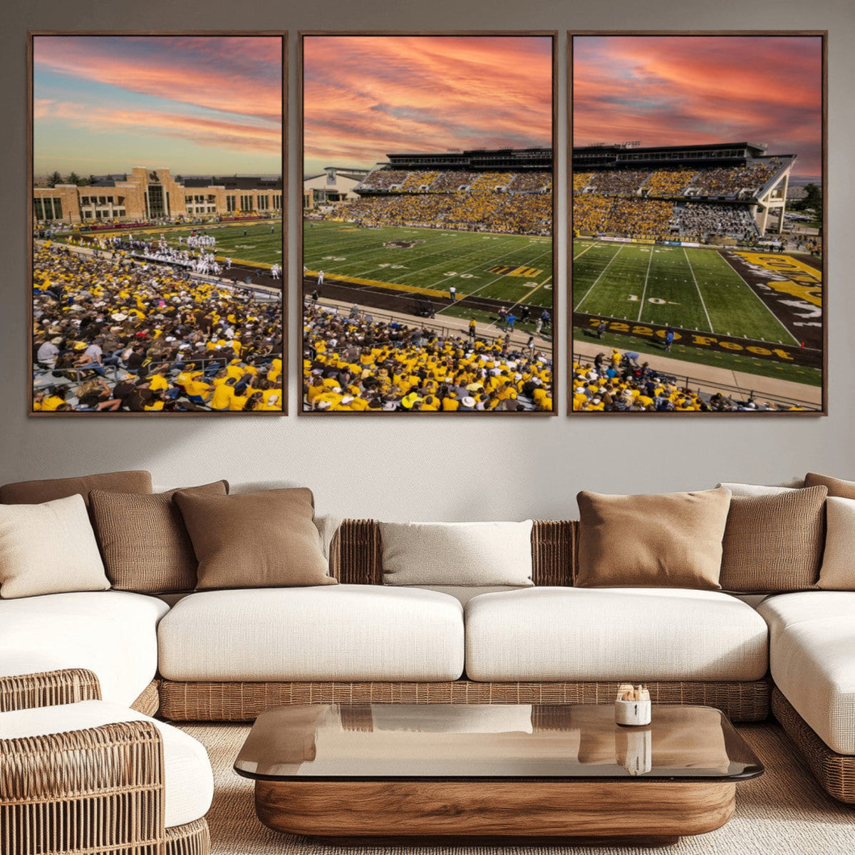 University of Wyoming Cowboys Football Team Print - Laramie