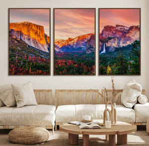 Yosemite Nal Park Wall Art Landscape Canvas Print El Capitan