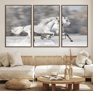 The White Horses Wall Art, Framed White Horses Wall Art