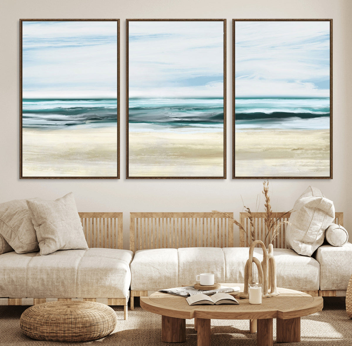 Ocean Abstract Wall Art Canvas Print