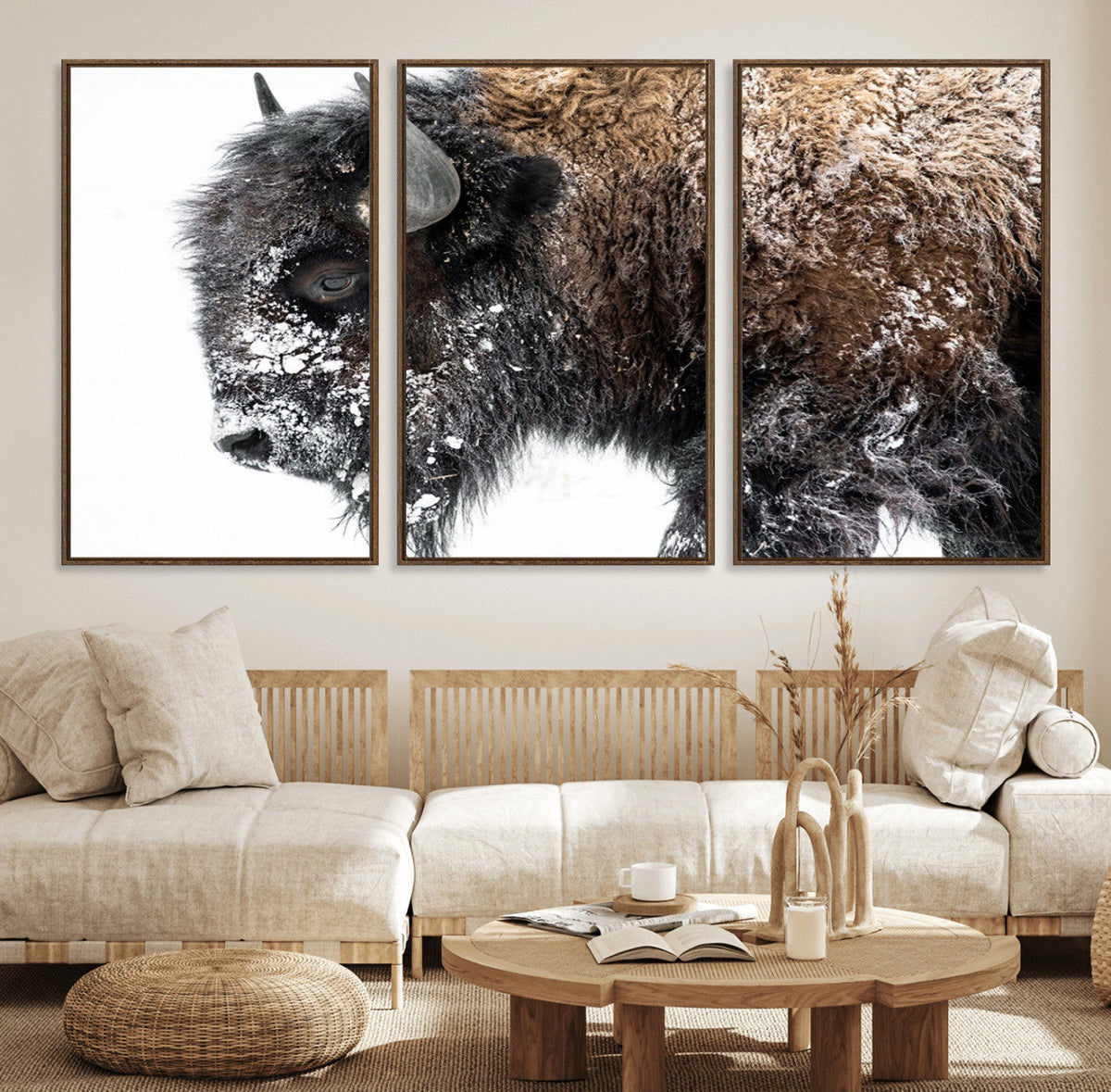 American Bison Wall Art Print – Majestic Buffalo Canvas