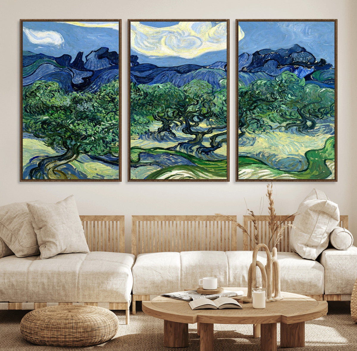 Olive Trees Van Gogh Wall Art Canvas Print