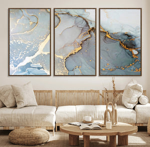 Large Abstract Marble Wall Art Canvas Print for Living Room