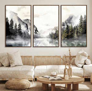 Yosemite Valley Wall Art Canvas Print – Framed and Ready to
