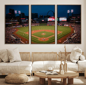 St. Louis Cardinals Baseball Team Print - Busch Stadium Wall