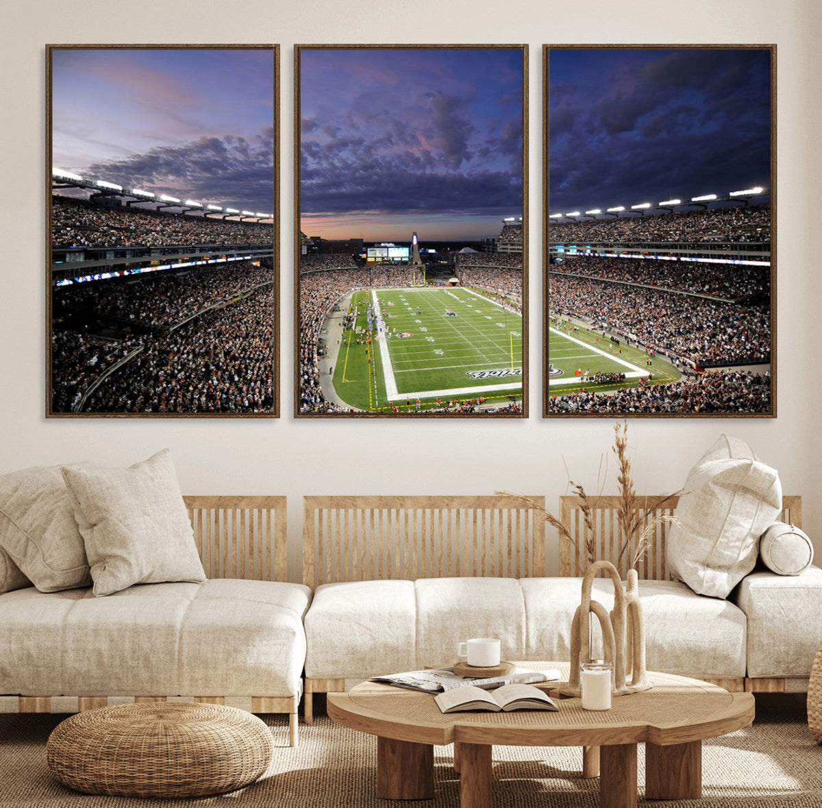 New England Patriots Football Team Print - Foxborough