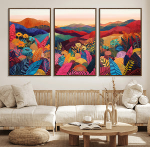 YAYOI KUSAMA Abstract Print - Landscape Canvas Wall Art