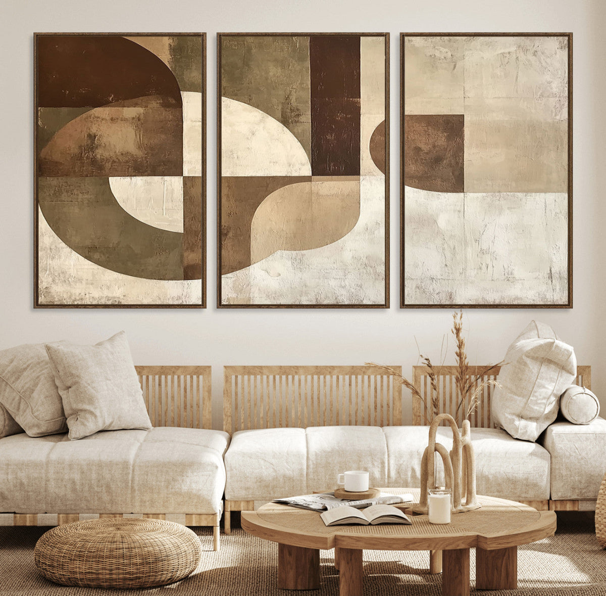 Wabi Sabi Geometric Wall Art | Abstract Modern Minimalist