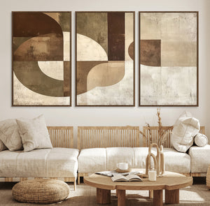 Wabi Sabi Geometric Wall Art | Abstract Modern Minimalist