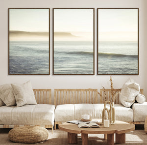 Coastal Cliffs Wall Art Canvas Print – Misty Ocean Seascape