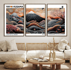 Yayoi Kusama Wall Art Canvas Print – Framed Japanese Dot Art