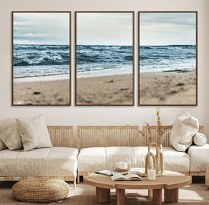 Ocean Wall Art Canvas Print – Moody Coastal Seascape Scene
