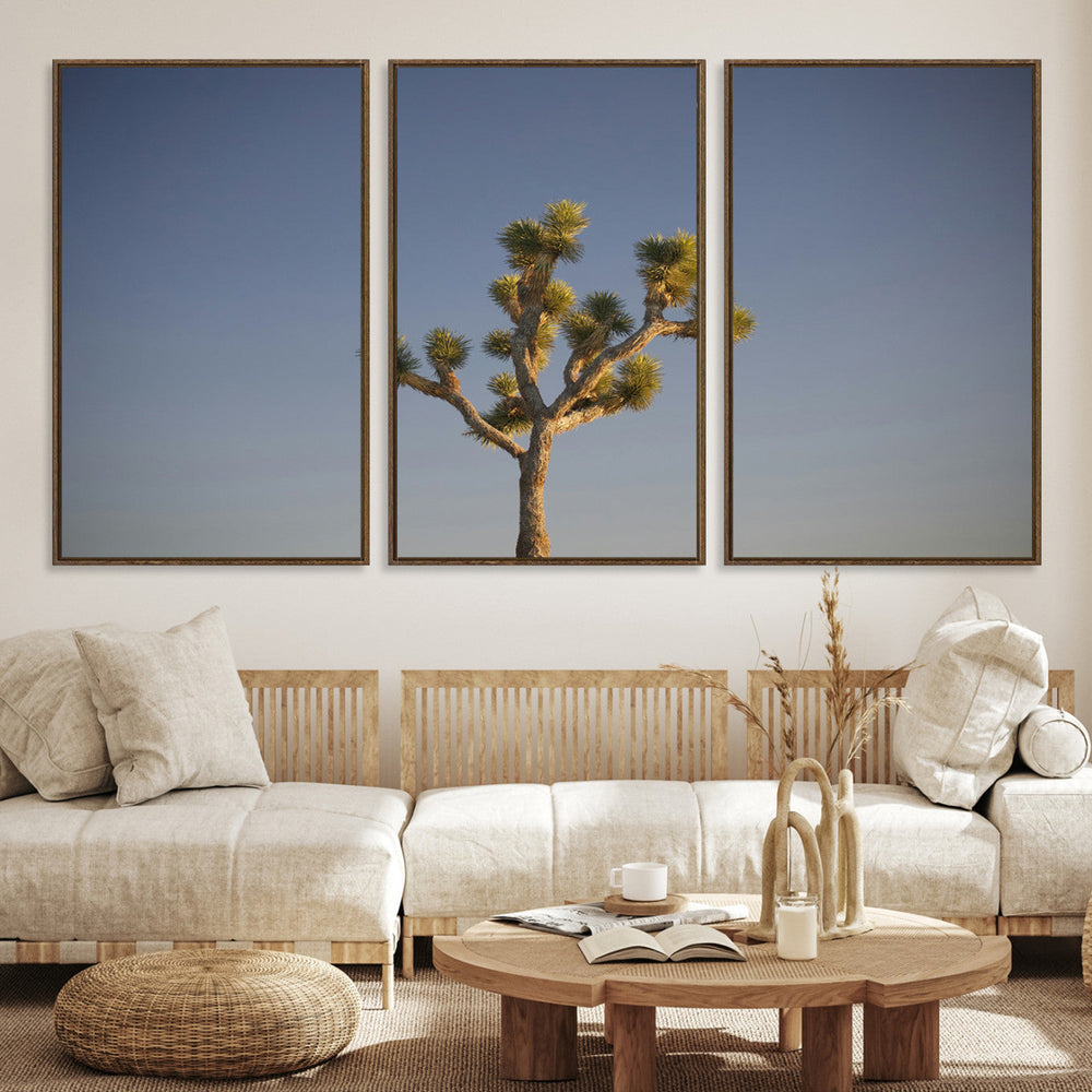 Joshua Tree Wall Art Canvas Print – Framed Southwestern