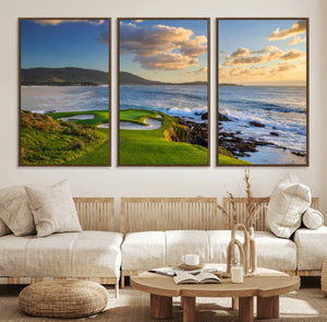 Pebble Beach Golf Links Wall Art Canvas Print – Iconic
