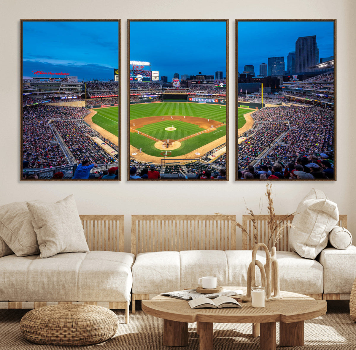Target Field Stadium Wall Art Canvas Print – Minnesota Twins