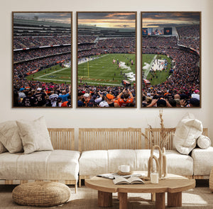 Chicago Bears Soldiers Field Wall Art Canvas Print – Framed