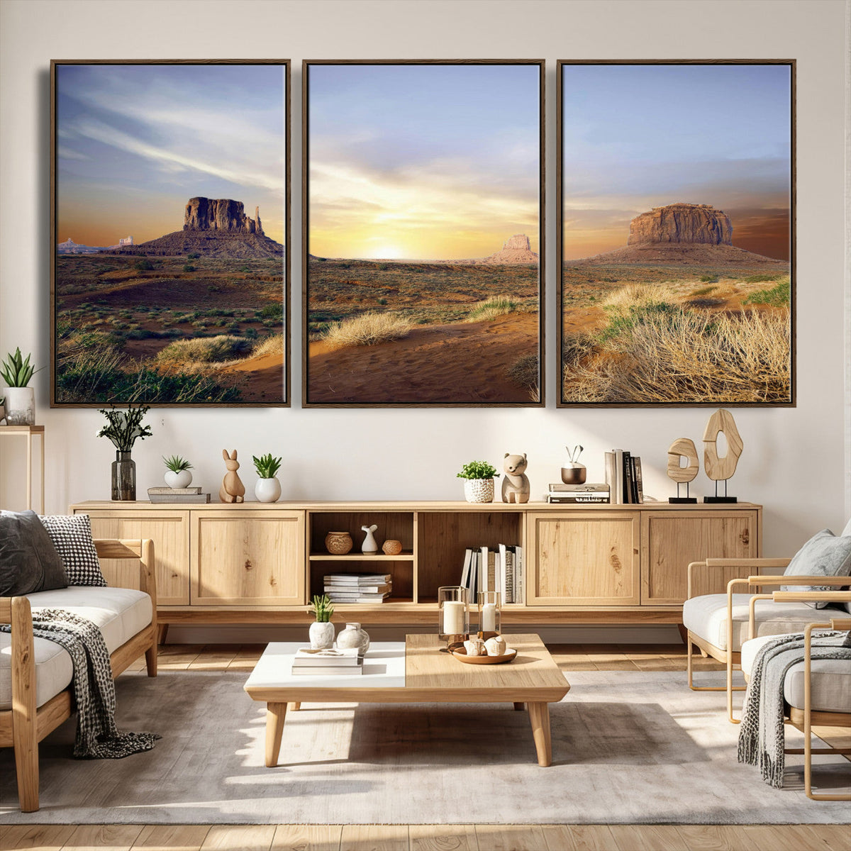 Monument Valley Desert Wall Art Canvas Print, Southwest