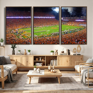 Clemson Football Stadium Wall Art Canvas Print, College