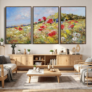 Abstract Mountain Landscape Wall Art Canvas Print – Textured