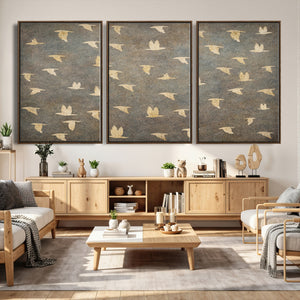 Abstract Birds Wall Art Canvas Print