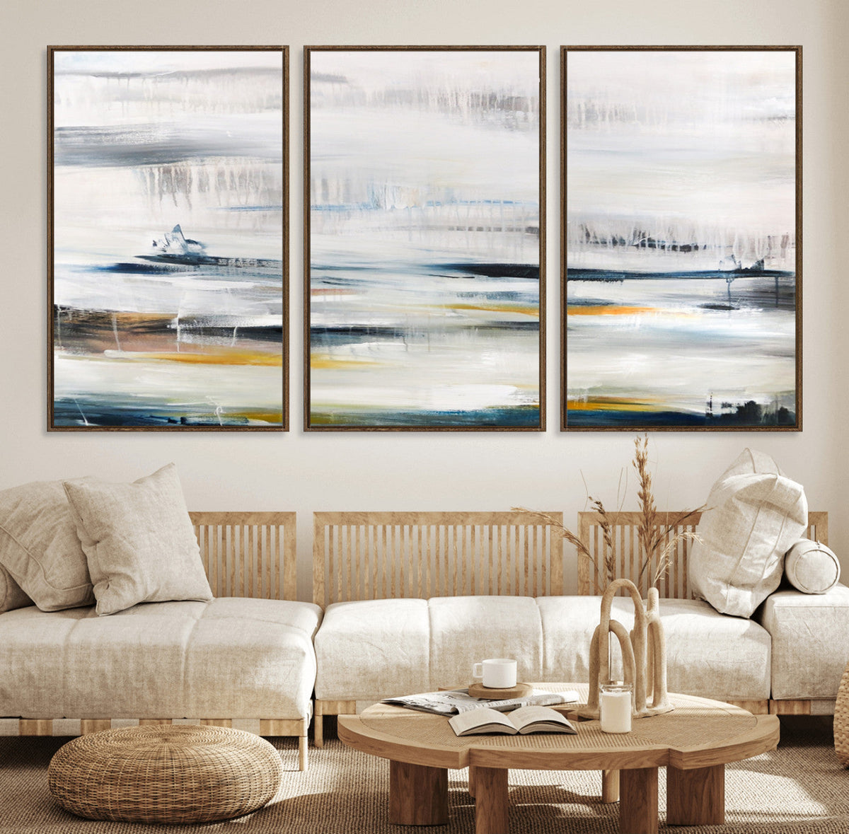 Soft Color Abstract Canvas Print