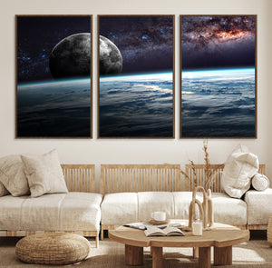Space and Planet Canvas Print