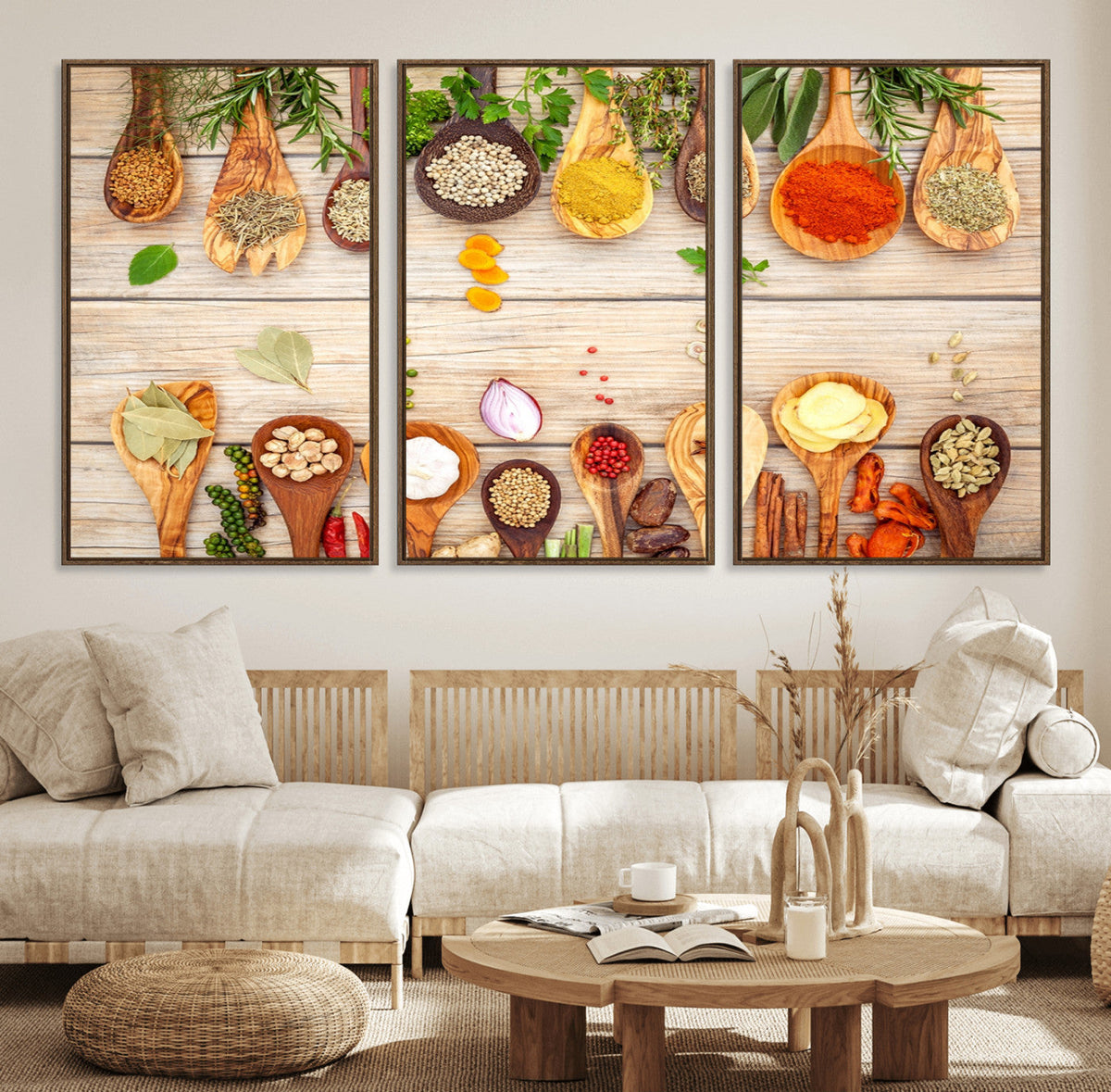 Kitchen Spice on the Table Wall Art, Kitchen Spice Wall Art