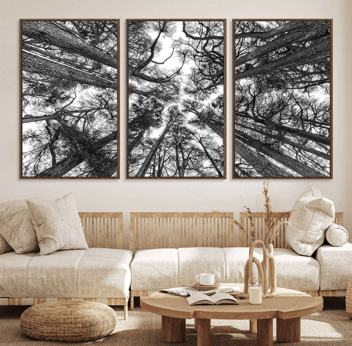 Trees Contemporary Art Canvas Print