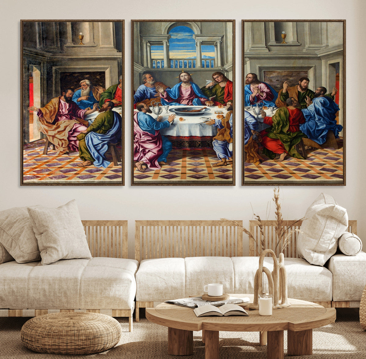 The Last Supper Multi Panel Canvas Wall Art