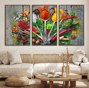 Spoonful of Spices Cooking Wall Art Canvas Print - Vibrant