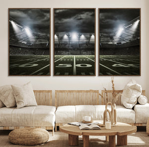 American Football Stadium Wall Art Canvas Print, Stadium