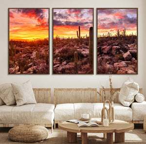 Arizona Desert Print, Western Cowboy Wall Art Print