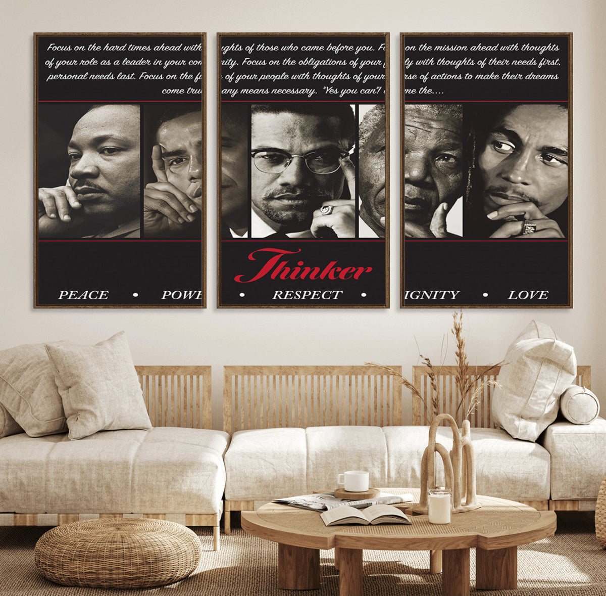 Thinkers of Wall Art Canvas Print - Inspirational Wall Art