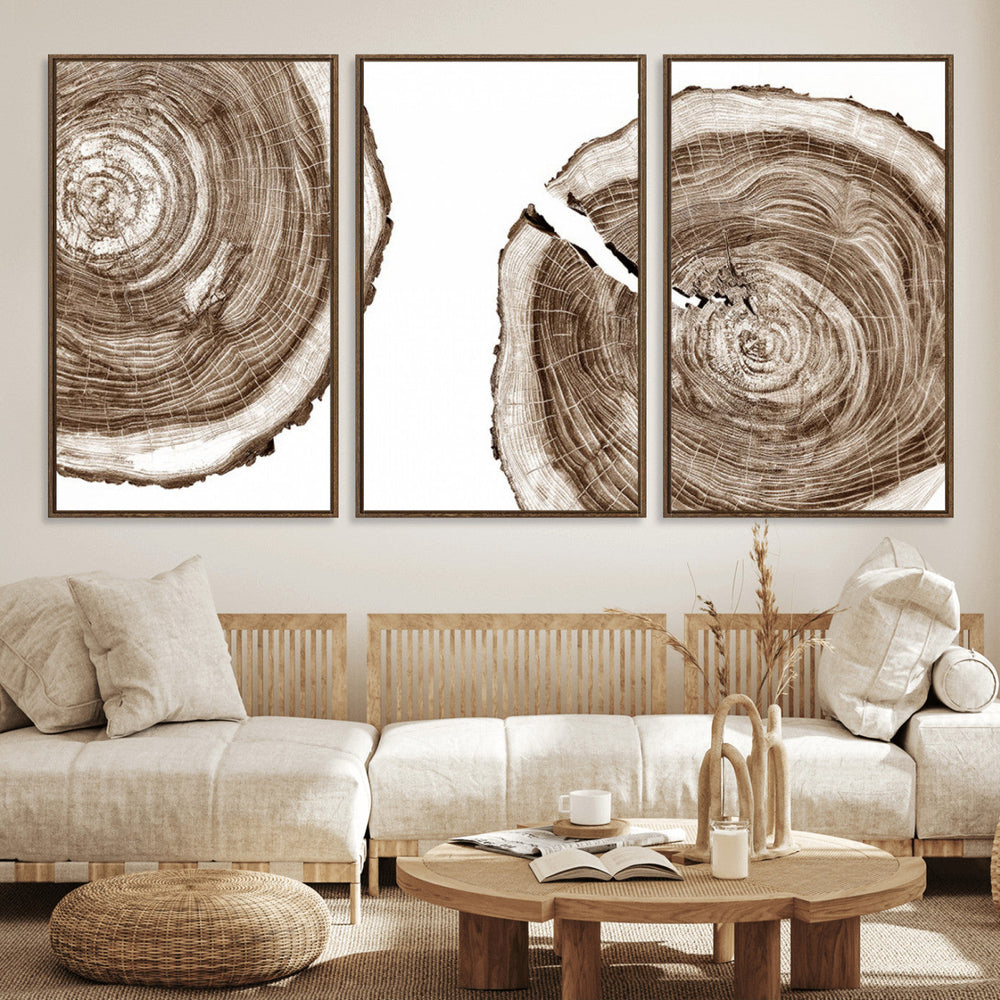 Wood Tree Ring Wall Art Canvas Prints, Tree Rings –