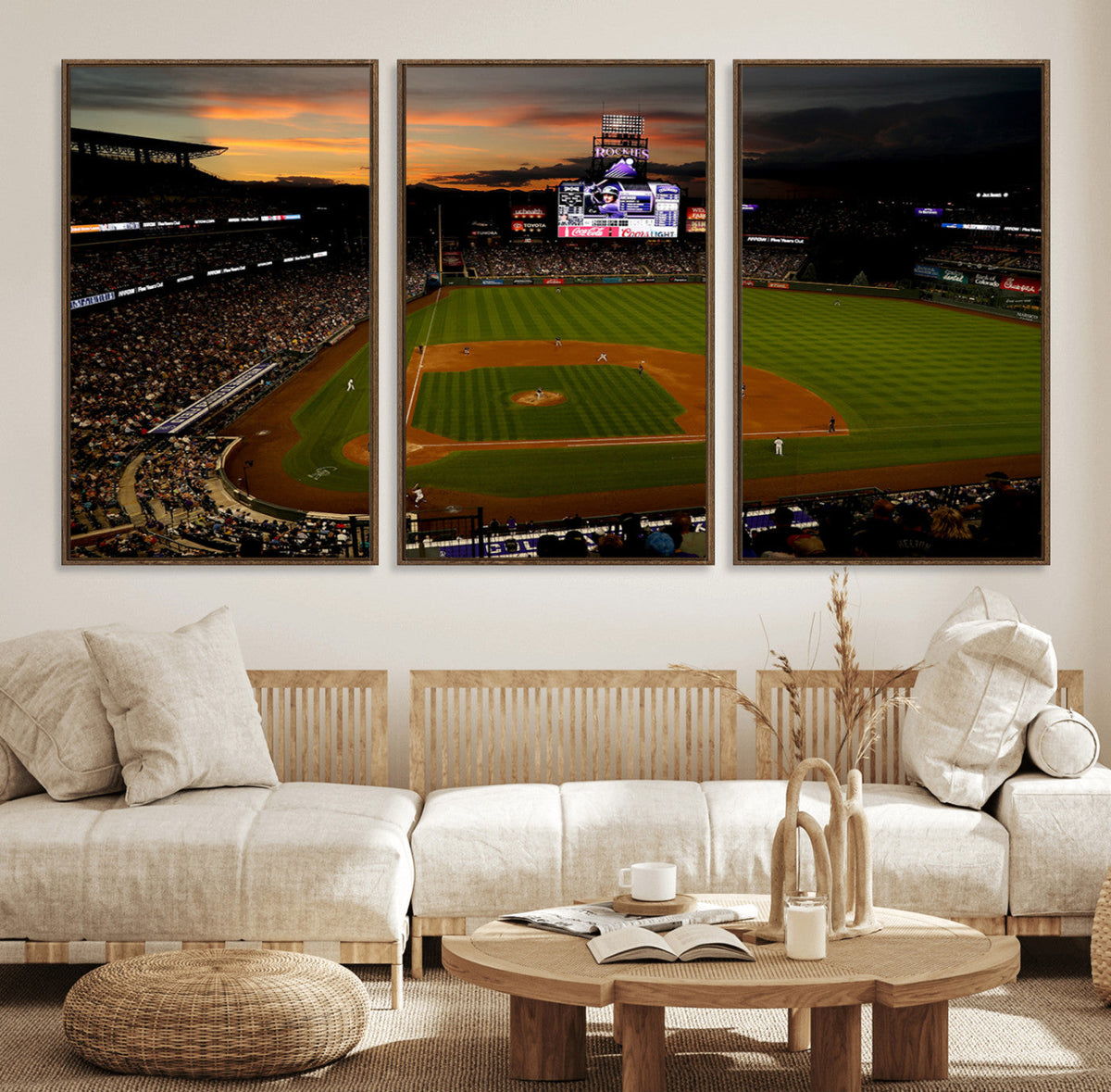 Colorado Rockies Coors Field Wall Art Canvas Print - MLB