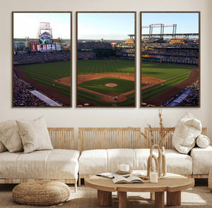 Colorado Rockies Coors Field Wall Art Canvas Print - MLB