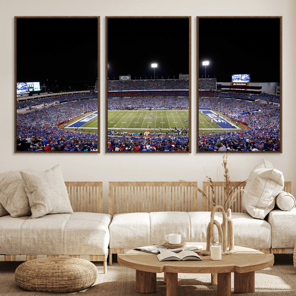 Buffalo Bills Wall Art - Buffalo Bills Stadium Canvas Print,