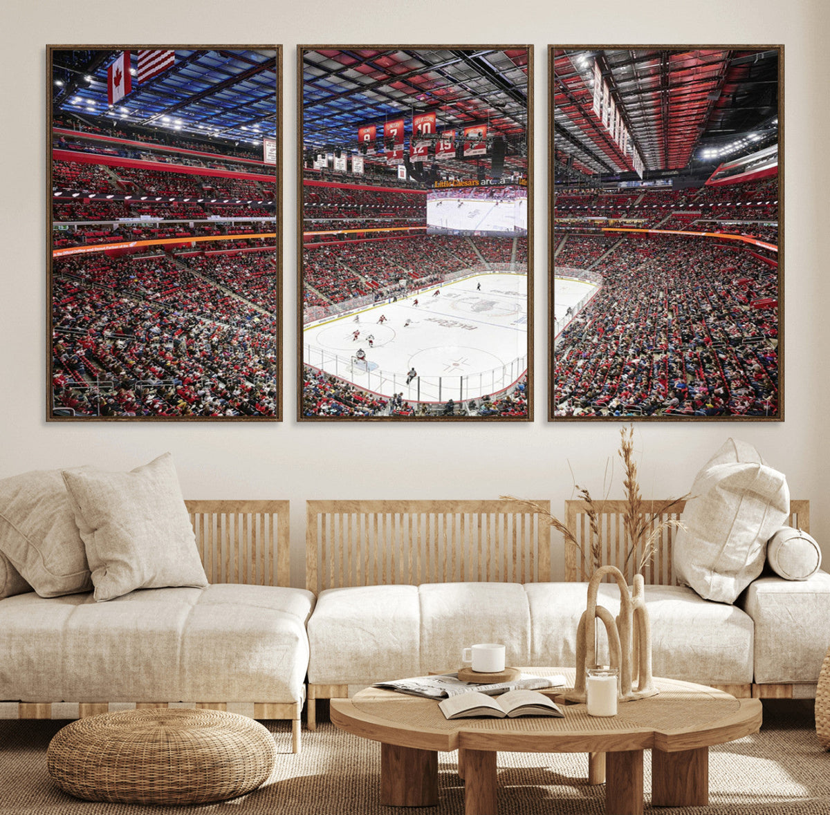 Barton Malow Little Caesars Arena Detroit Wall Art Canvas