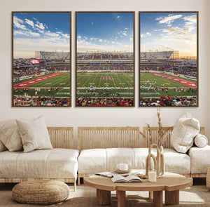 Framed Houston Cougars Football Team Print - Houston TDECU
