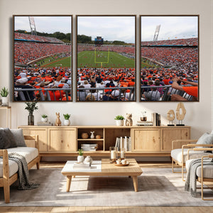 Virginia Cavaliers Football Team Print - Charlottesville Scott Stadium Print Wall Art Canvas