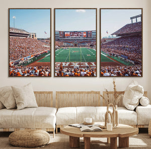 Framed Texas Memorial Stadium Canvas, University of Texas