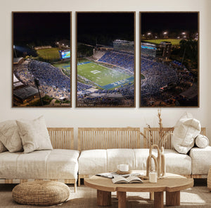 Duke University Blue Devils Football Print Canvas - Durham