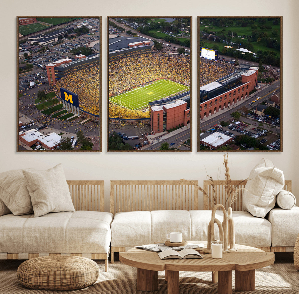 University of Michigan Wolverines Football Team Print - Ann